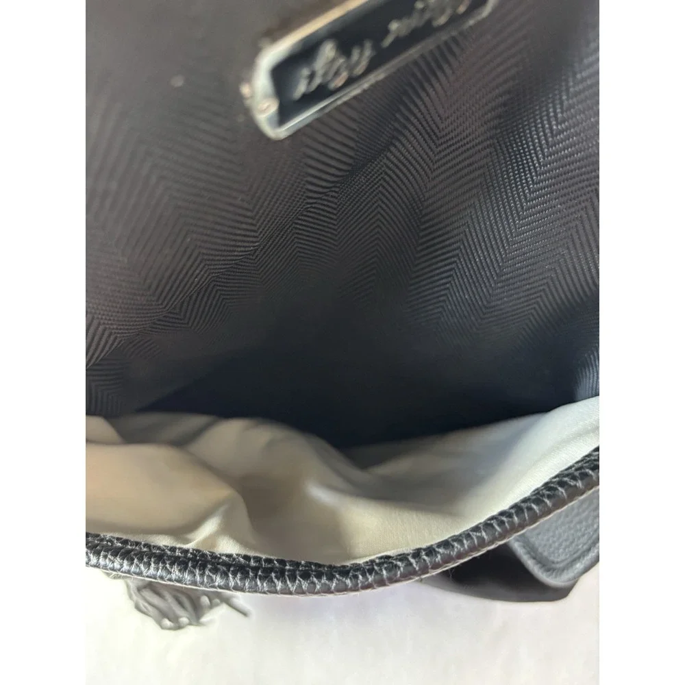 Itzy Ritzy Boss Backpack Diaper Bag Jetsetter‎ Black Vegan Leather Dust Bag